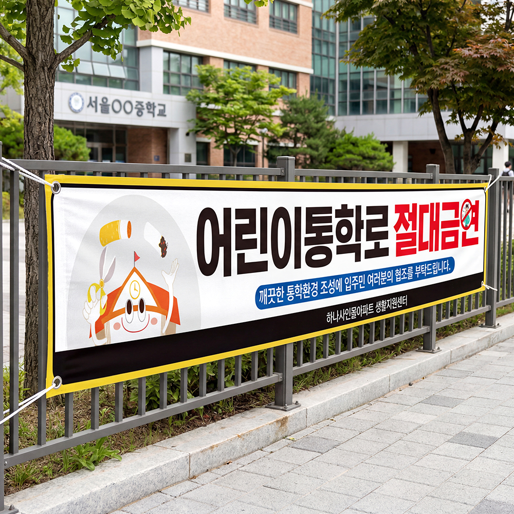 학교통행로 금연 현수막 학교통행로 금연 현수막