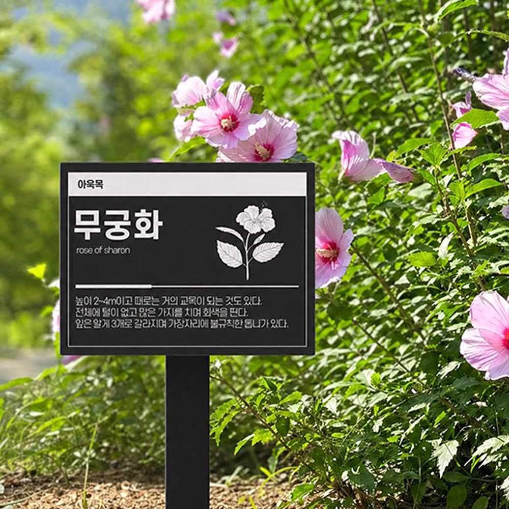고급형 수목표찰 꽂이형 사각