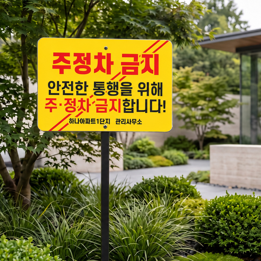 알루미늄 평판형 말뚝 안내판