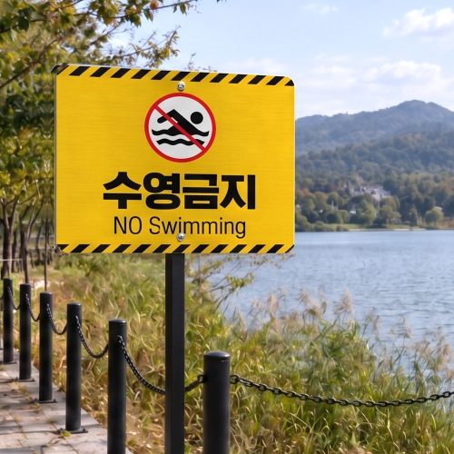 알루미늄 평판형 말뚝 안내판
