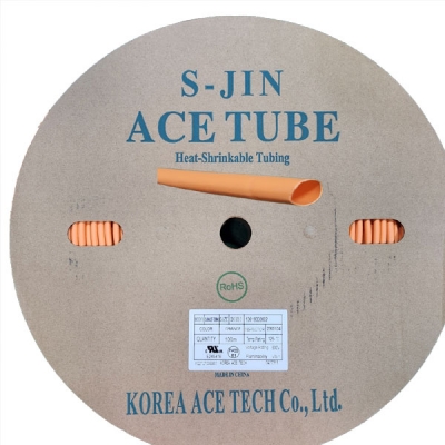 열수축튜브 15mm(파이) 오렌지(OR) 100M KEC 식별색상