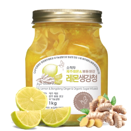 [2025년 햇레몬] 레몬생강청 1kg(병)