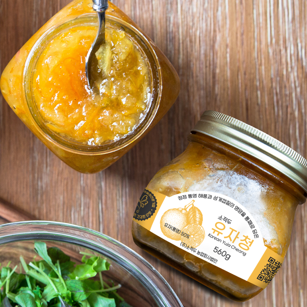 [2025년 햇유자] 소적두 통영유자청 560g(병)