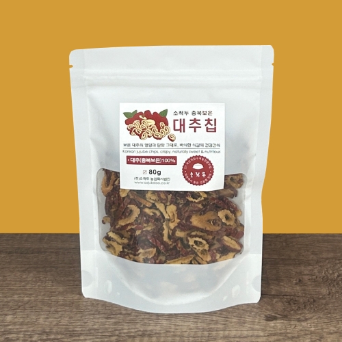 소적두 보은 수제 대추칩 80g