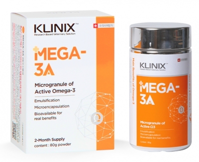 [독앤캣] 클리닉스 KLINIX MEGA-3A 강아지 고양이 오메가3 영양제 80g