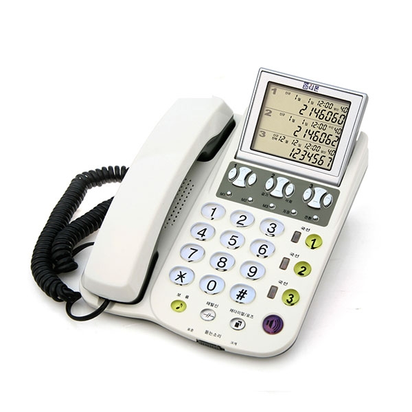 알티폰 3라인 국선전화기 RT-3000N 발신자표시 자동다이얼 재다이얼 보류 포즈 벨음량조절