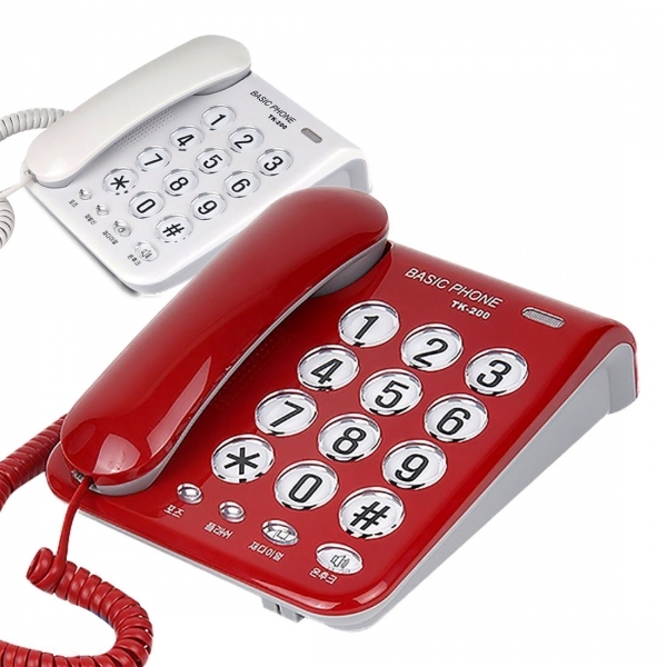 태경IDS 일반 유선 전화기 TK-200 집전화기 효도전화기 사무실전화기