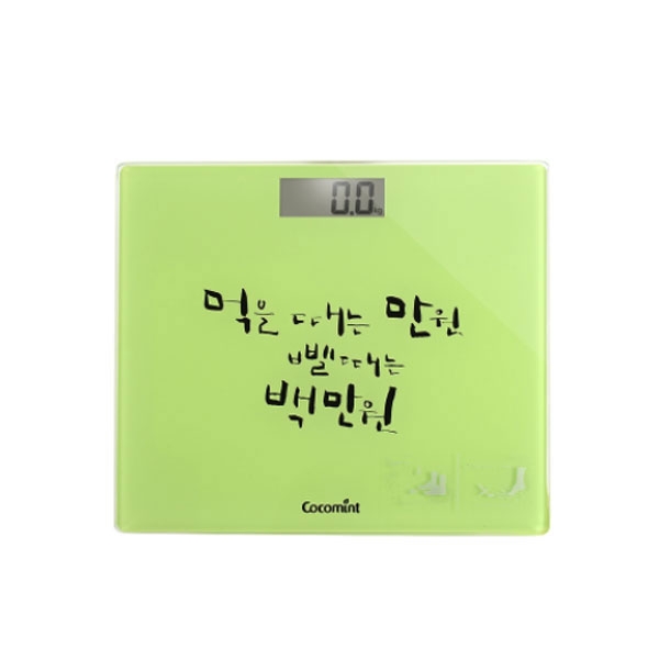 코코민트 캘리 LED 디지털 체중계 CM802NS 그린