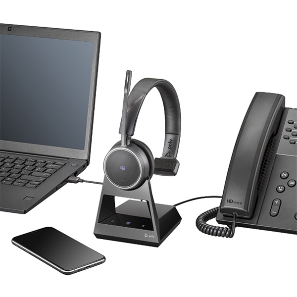 [Poly] 플랜트로닉스 Voyager-4210 Office (1way) 블루투스 상담용 헤드폰