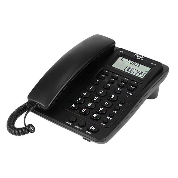 오빌 CID 발신자 유선전화기 OID-779 블랙 /발신자표시/사무용/재다이얼