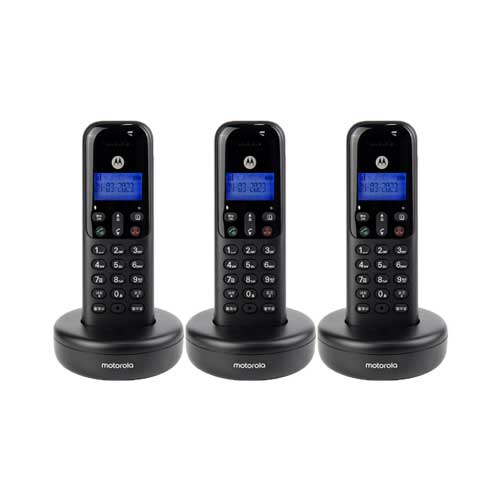 모토로라 디지털 무선전화기 T501A+ 블랙 3EA 핸즈프리 증설제품
