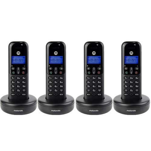 모토로라 디지털 무선전화기 T501A+ 블랙 4EA 핸즈프리 증설제품