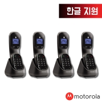 모토로라 무선 전화기 TD1001A 블랙 화이트 발신자표시/한글기능/스피커폰(증설제품1~4 옵션선택)