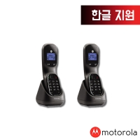 모토로라 무선 전화기 TD1001A 블랙 화이트 발신자표시/한글기능/스피커폰(증설제품1~4 옵션선택)