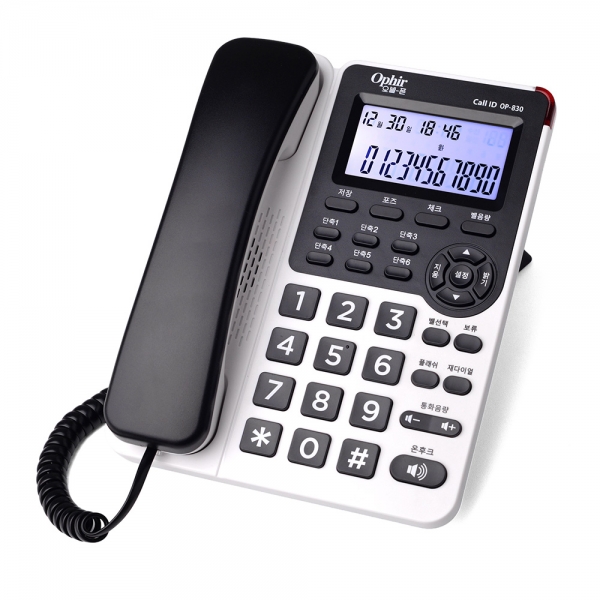 유선전화기 사무실 삼성,LG키폰호환 발신자표시 통화 벨음량조절 OP-830