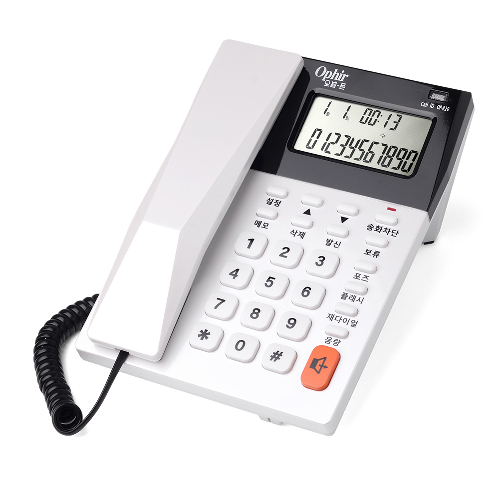 오빌 고급 유선전화기 발신자표시 삼성/LG키폰호환 OP-820 블랙