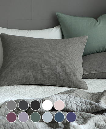 틴 피그먼트워싱 베개커버 (11color)