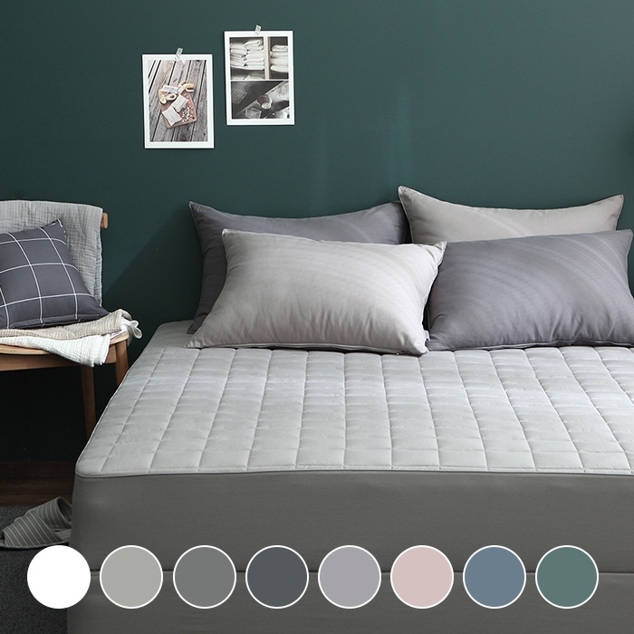플러스 순면 누빔매트리스커버 (8color)