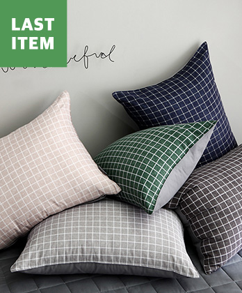 울트라파인화이바 모어체크 베개커버 50x70 (5color)