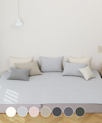 [무료배송] 내추럴 순면 피그먼트 패밀리 밴딩침대패드 (7color)