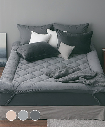 믹스매치 프리미엄극세사 밴딩형 양면토퍼 (3colors)