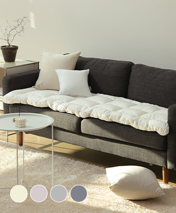 울트라파인화이바 허쉬 토퍼형 소파패드 (4colors)