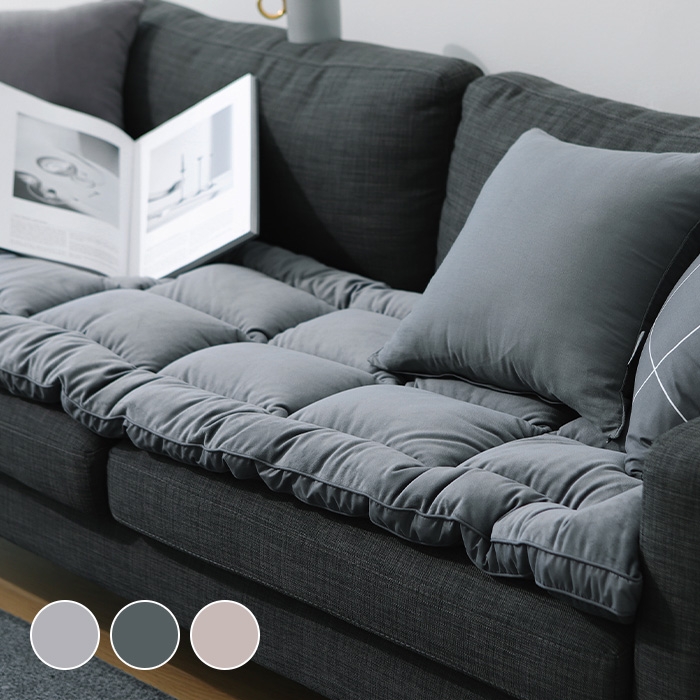 프리미엄극세사 오븐 토퍼형 소파패드 (3colors)