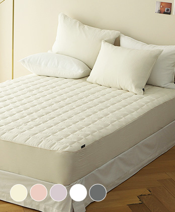 먼지없는 멜로즈 바이오워싱 누빔매트리스커버 (5colors)