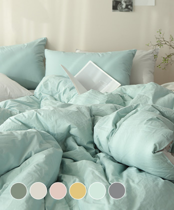 데이즈 고밀도순면 60수 바이오워싱 사박사박 차렵이불베개세트 (6colors)