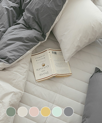 데이즈 고밀도순면 60수 바이오워싱 사박사박 차렵이불패드세트 (6colors)