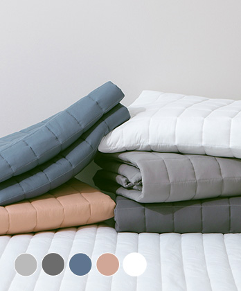 코튼마일드 바이오워싱 순면 누빔 고정밴딩패드 (5colors)