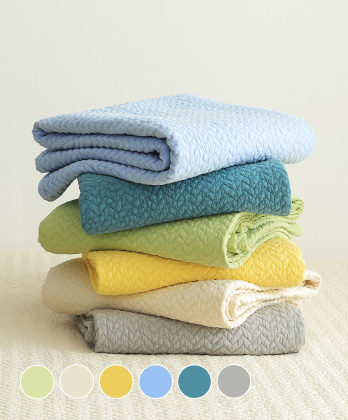 부드러운 피그먼트워싱 순면 코티지 이불겸패드 (6colors)