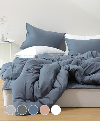 코튼마일드 바이오워싱 순면 차렵이불 (5colors)