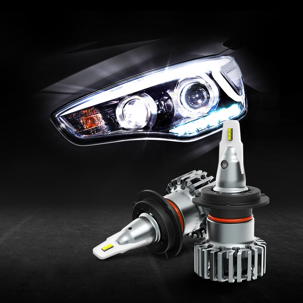 [튜닝인증] 엔바이어스 이터널라이트 H7 LED 자동차 전조등 상&middot;하향등 겸용 1개 2세트