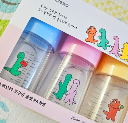 [브라키오 손수건 증정] 조구만 올셋 PA젖병 160ml | 3 개입 구성 / S젖꼭지 포함