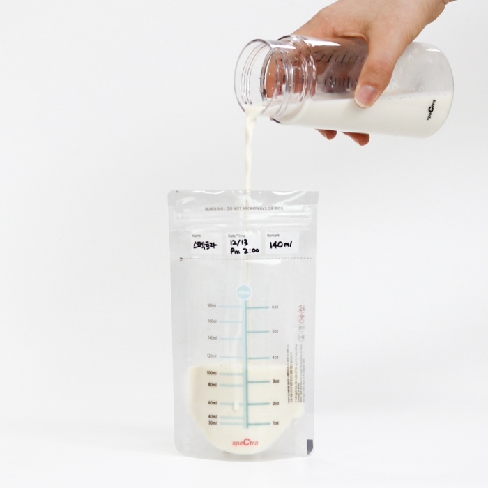 클린 모유저장팩 180ml 30매입 | 30 매 / 변온 / 항균 지퍼백 구성