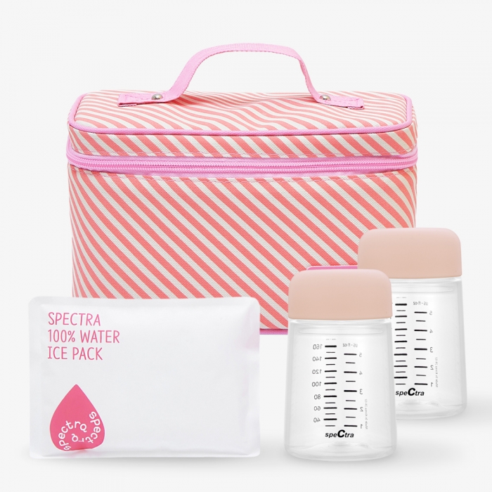 냉장가방 | 아이스 팩, 젖병, 밀폐캡 구성