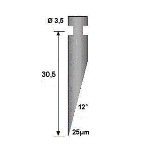 T&S / 마하 형상측정기 촉침 33mm 일반편각-BlueFairLine (100.401-BFL)