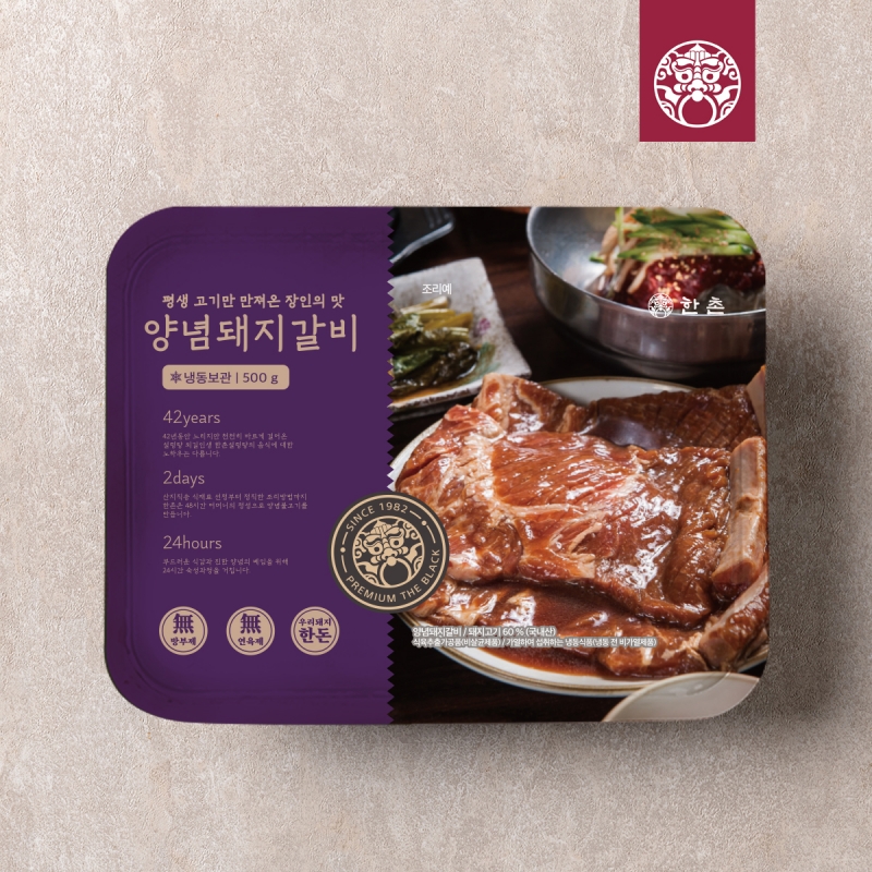 양념 돼지갈비 500g 1팩