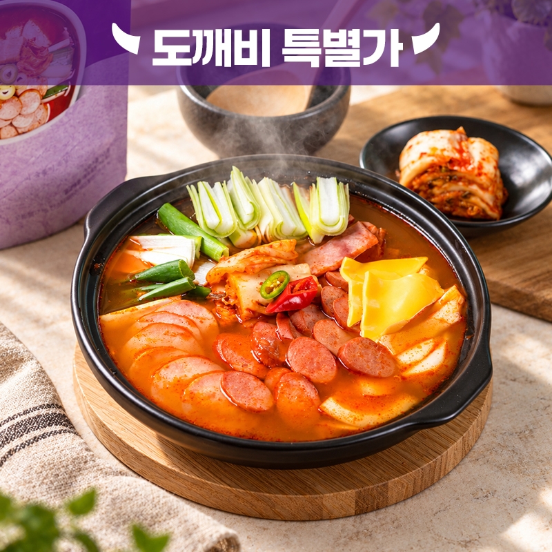 [도깨비] 네가지 햄듬뿍 부대찌개 X 12팩