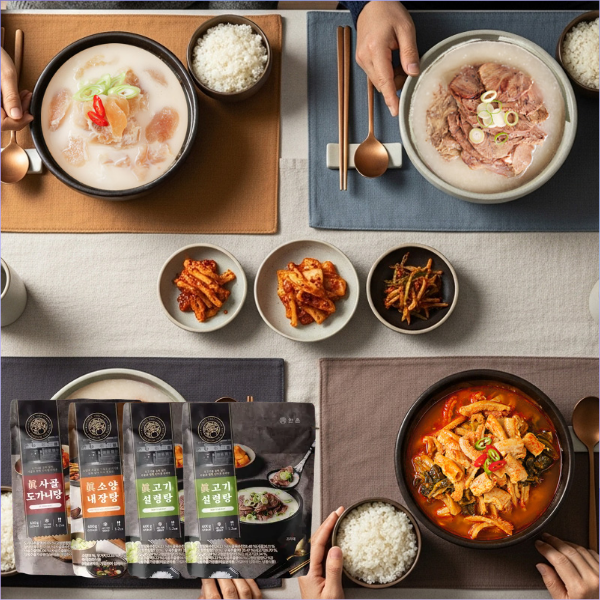 [신선냉동] 더블랙 시리즈 BEST 구성 (고기설렁탕2, 도가니탕1, 소양내장탕1)