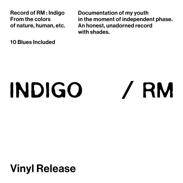 RM (방탄소년단) - Indigo / 1집 솔로앨범 (LP)