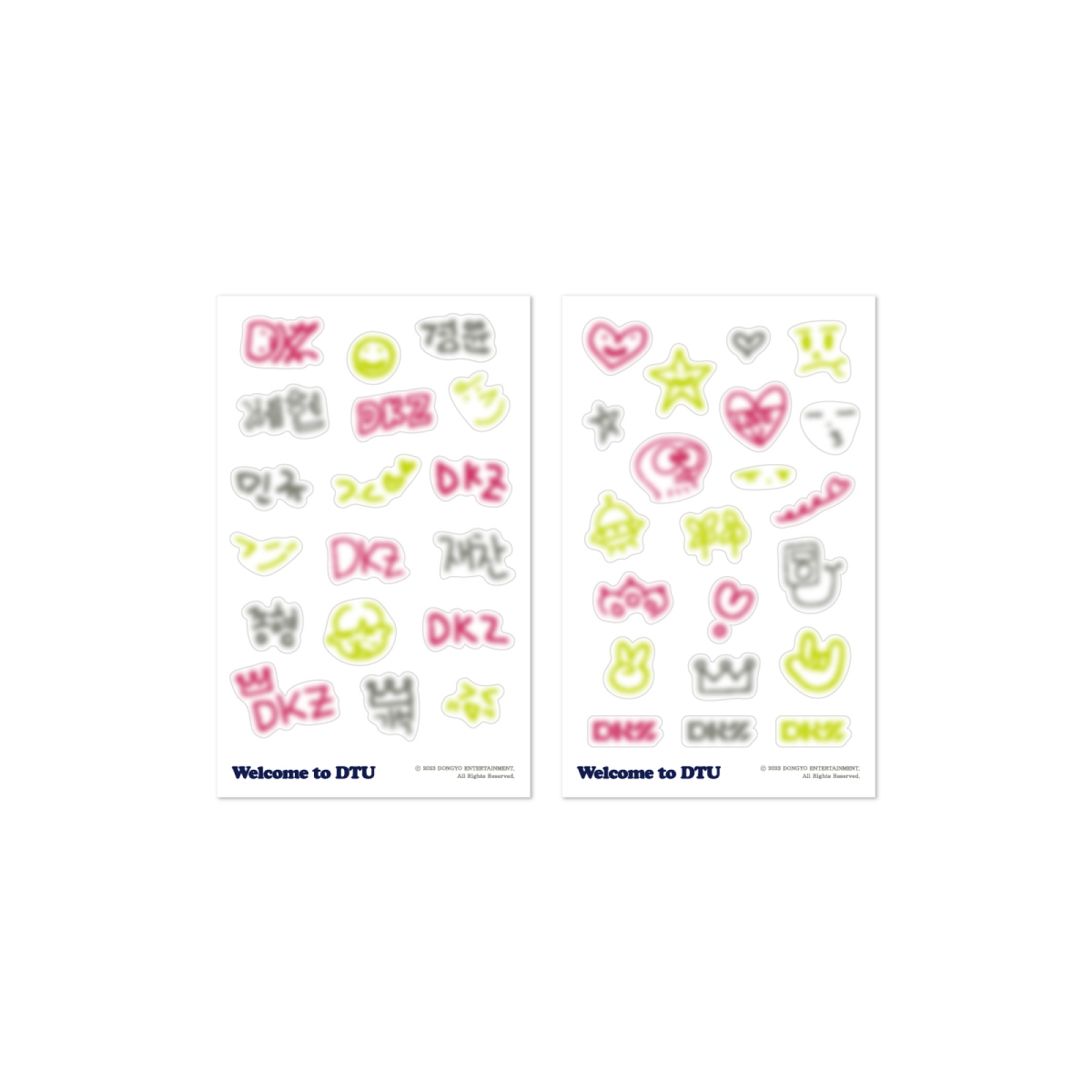 DKZ - 02 LIGHT RING DECO STICKER SET / 2023 FAN CON [Welcome to DTU]