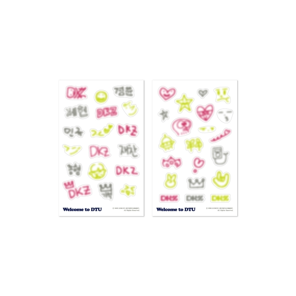 DKZ - 02 LIGHT RING DECO STICKER SET / 2023 FAN CON [Welcome to DTU]