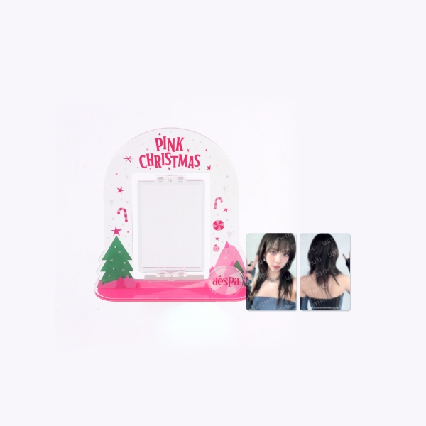 [2/13 출시] 25 아크릴 회전 스탠드 세트 (aespa Ver.) / 2023 PINK CHRISTMAS OFFICIAL MD