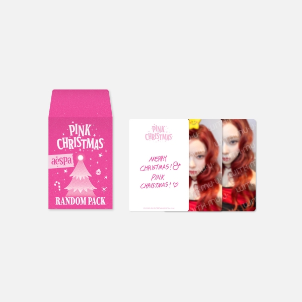 [2/13 출시] 12 포토카드 랜덤팩 (aespa Ver.) / 2023 PINK CHRISTMAS OFFICIAL MD