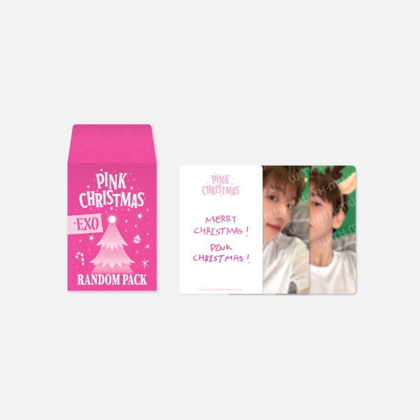 [2/13 출시] 07 포토카드 랜덤팩 (엑소 Ver.) / 2023 PINK CHRISTMAS OFFICIAL MD