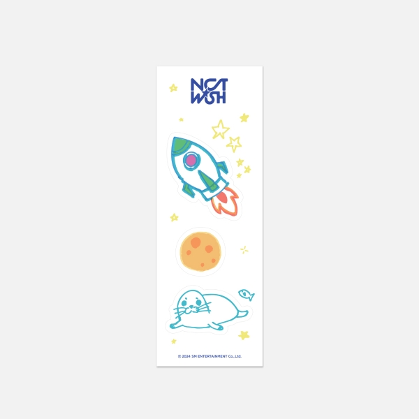 [4/3 출시] NCT WISH - 04 리무버블 손그림 스티커 / 2024 NCT WISH [WISH STATION] OFFICIAL MD