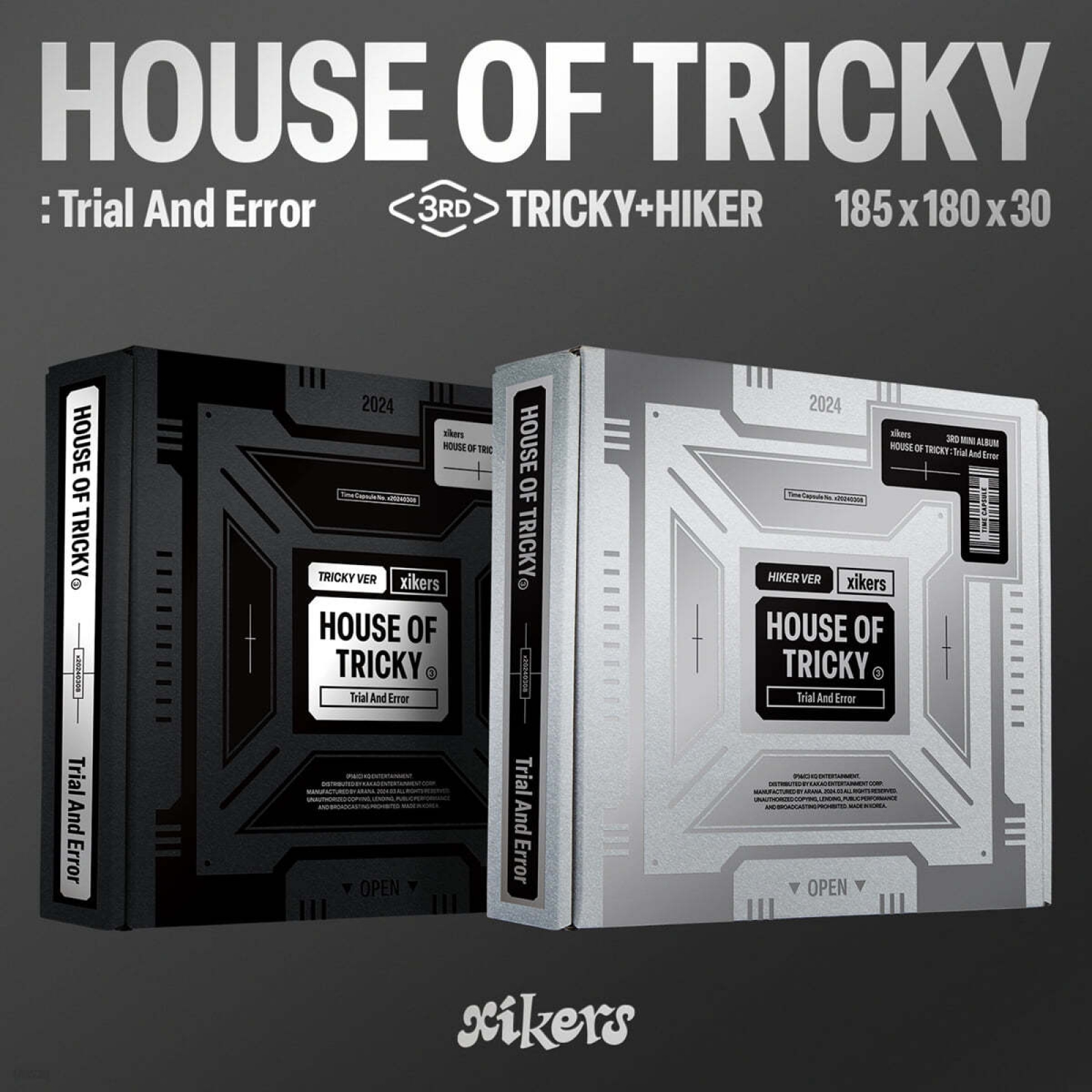 xikers - HOUSE OF TRICKY : Trial And Error / 3집 미니앨범 (2종 세트)