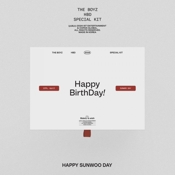 [예약/이벤트] 더보이즈 - THE BOYZ HBD SUNWOO SPECIAL KIT